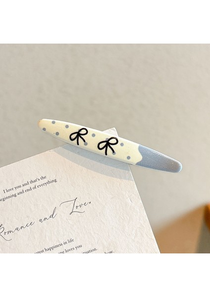 Metal Niş Tasarım Sonbahar ve Kış Klip Kızlar Sevimli Ins Saç Tokası Çocuk Mizaç Saç Kartı (Yurt Dışından)