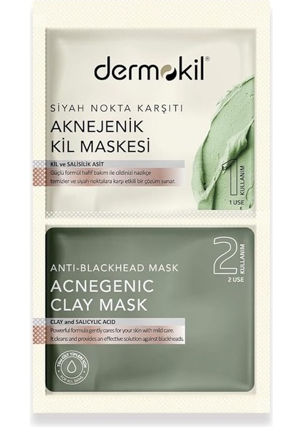 Siyah Nokta Karşıtı Kil Maske 2x7.5 ml