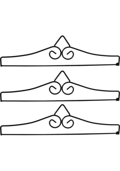 3pcs Bahçe Bayrağı Duvar Askı Tozu Kaplı Demir Afiş Tutucu Bayrak Tutucu Braketi Bayrak Takvim Havlular Dekorasyon (Yurt Dışından)