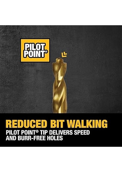 DW1354 14 Parçalı Titanyum Matkap Ucu Seti, Gümüş, modelleri