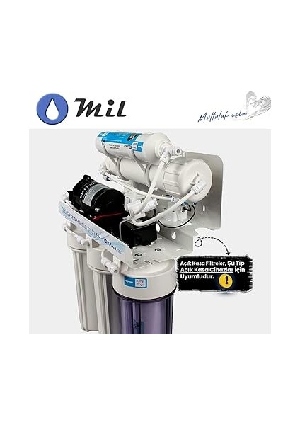 12 Aşama Açık Kasa Su Arıtma Cihazı Filtresi (Ak-12-Set-S) modelleri