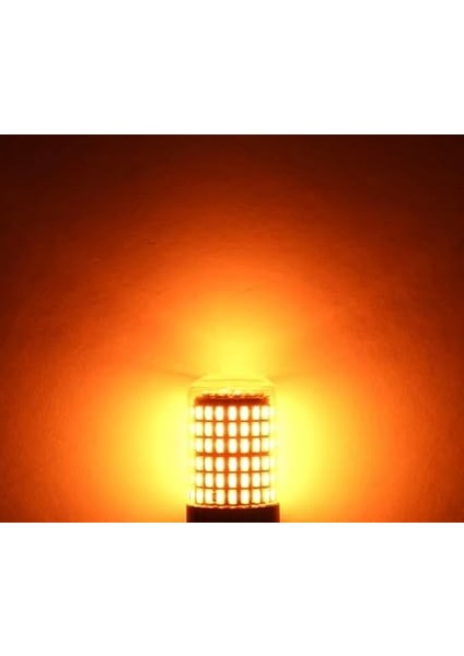 93 Tek Duy LED PY21W Tip BAU15S 144 Ledli Yakın Tırnak Turuncu fiyatları