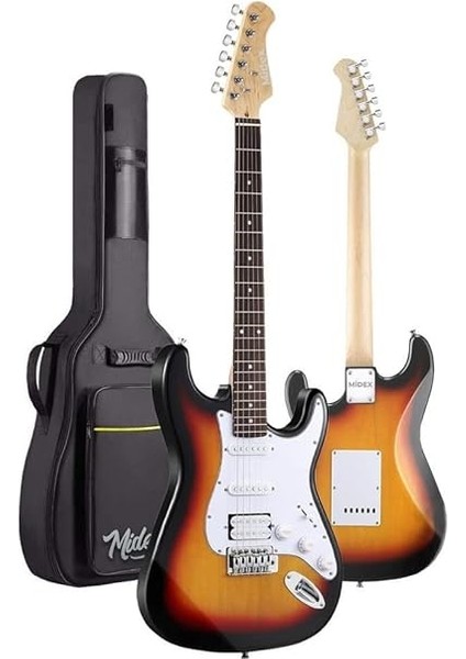 Rennes REG-40SB Sunburs 4/4 Elektro Gitar Seti (Çanta Askı Capo Tuner Pena Kablo) modelleri