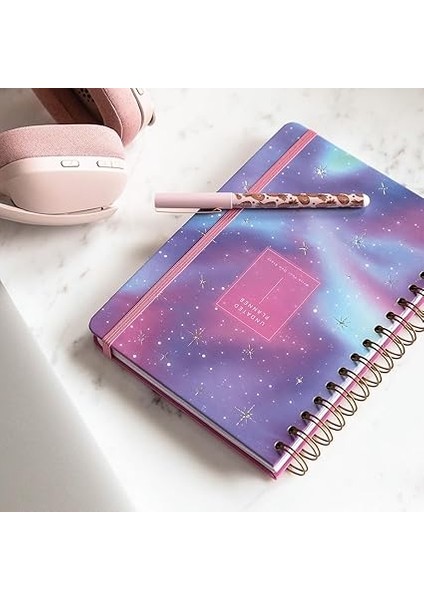 Spiralli Süresiz Renkli Planlayıcı Ajanda Motivasyon Sayfalı Galaksi modelleri