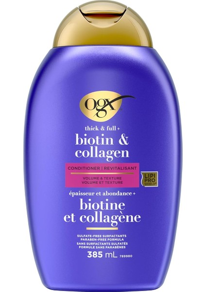 Dolgunlaştırıcı Biotin & Kolajen Saç Bakım Kremi Yeni Ph Dengeli Formül 385ML