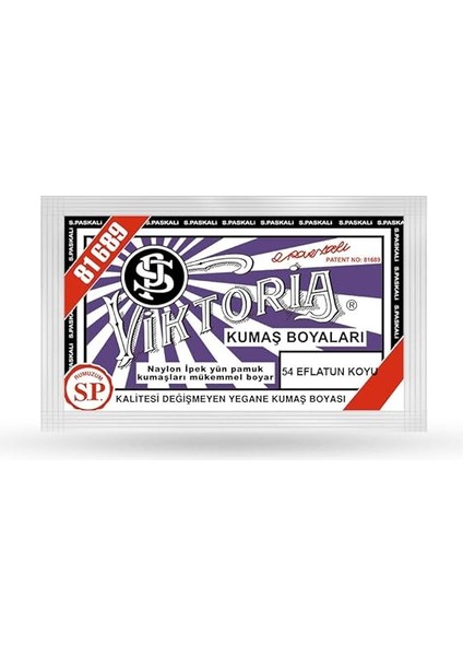 Eflatun Koyu Toz Kumaş Boyası