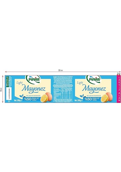 Mayonez Lıght Kavanoz 300 Gr. fiyatları