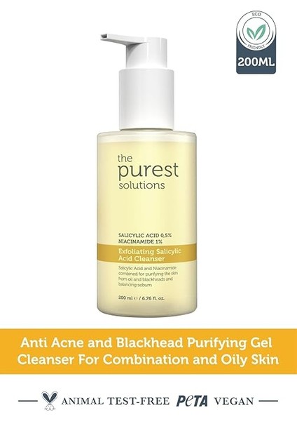 Purest Solutions Exfoliating Salicylic Acid Cleanser 0,5% Salicylic Acid, 1% Niacinamide fiyatları