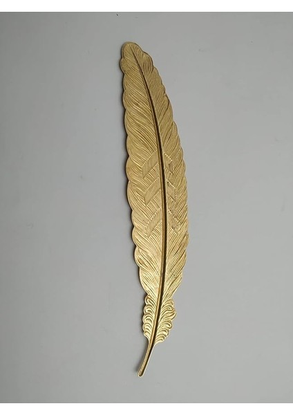 (Pirinç) Kitap Ayracı Ayırıcı Yaprak Temalı Hediyelik Saeı