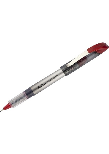 Office FL68 Fine Liner Kalem 12'lik Ambalaj Kırmızı 0.6 mm