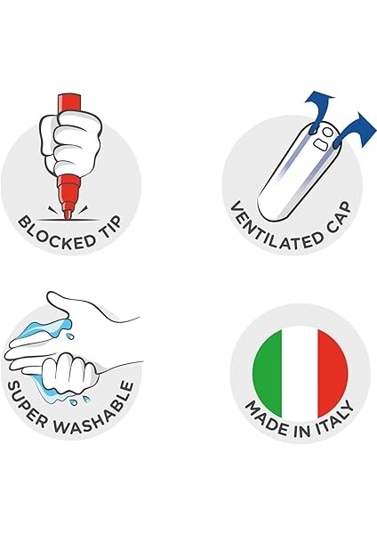 Bicolor Süper Yıkanabilir Çift Uçlu Keçeli Boya Kalemi 6'lı 12 Renk fırsatları