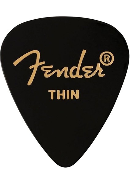 351 Thin 1 Adet Gitar Penası Siyah Shape Premium Pick