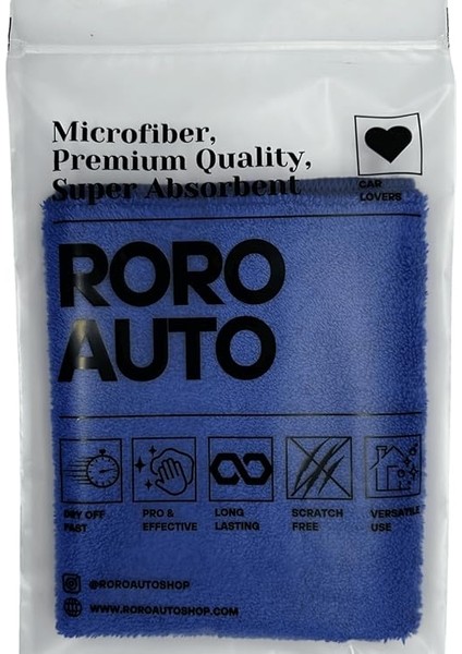 Auto Fuji 3'lü Mikrofiber Araç Kurulama Seti 40X40 Lacivert fiyatları