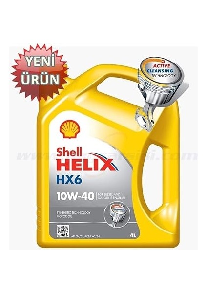 Helix Hx6 10W/40 4 Litre 2023 fiyatları
