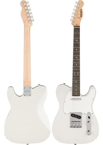 TLX-50WH-25AMP Tele Kasa Gül Klavye 2 Single-Coil 25W Amfili Elektro Gitar fırsatları