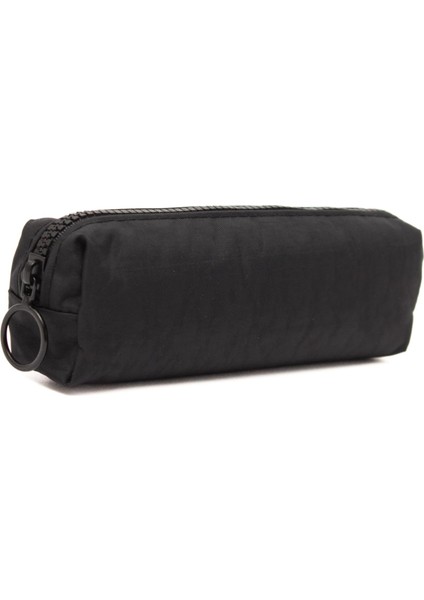 Krinkıl Kumaş Unisex Tek Bölmeli Suya Dayanıklı Parmak Kalemlik Kalem Kutusu (Siyah)