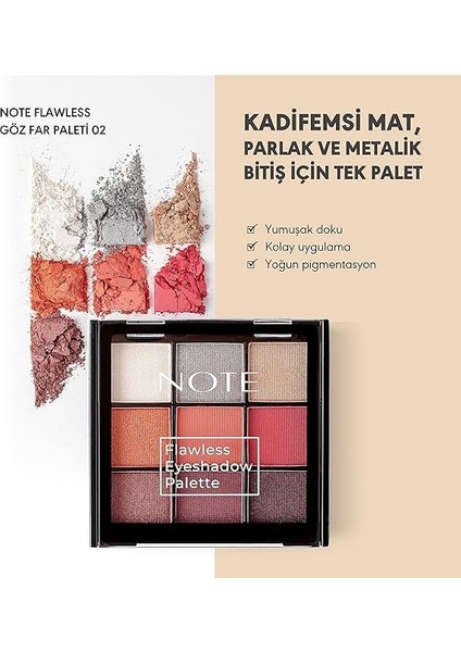 Flawless Eyeshadow 02 Göz Far Paleti fiyatları