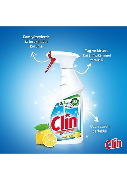 Limon Kokulu 500 ml Cam Temizleyici (1 x 500 Ml) modelleri