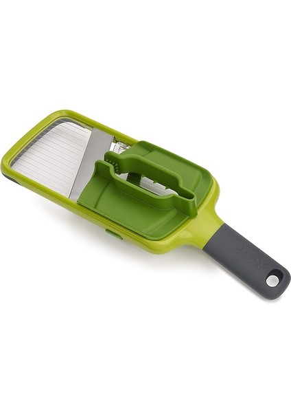 Joseph Multi-Grip Mutfak Mandolin, Ayarlanabilir Sebze Kesici ve Soğan Kesici, 3 Dilim Kalınlığı, Hassas Saplı, Yeşil