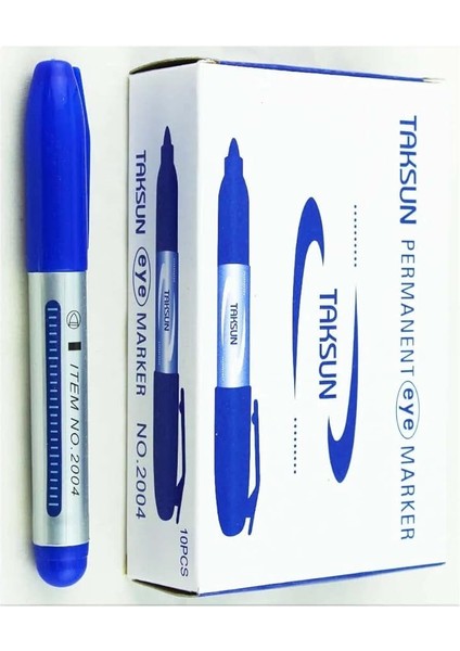 Marker Keçeli Koli Kalemi 10 Adet Mavi