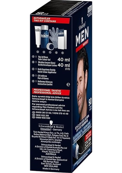 Men Perfect Erkek Saç Boyasi 90 - Siyah fırsatları