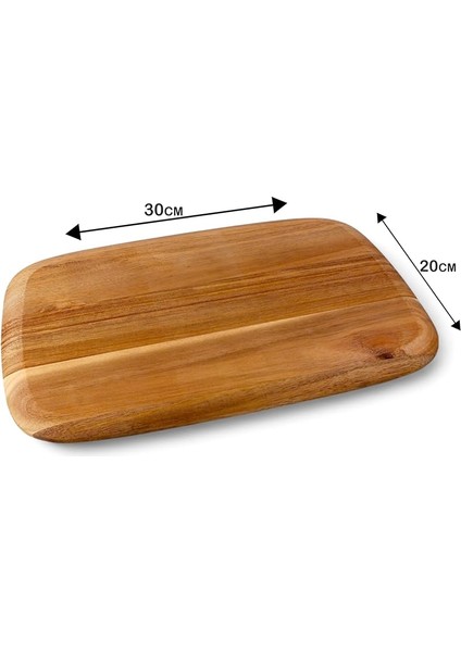 Akasya Kesme Tahtası Antibakteriel Yıkanabilir Doğrama Tahtası Dikdörtgen 30X20CM | Antibakteriyel ve Yıkanabilir Akasya Kesme Tahtası - Hijyenik ve Dayanıklı Doğrama Işleriniz Için Ideal fırsatları