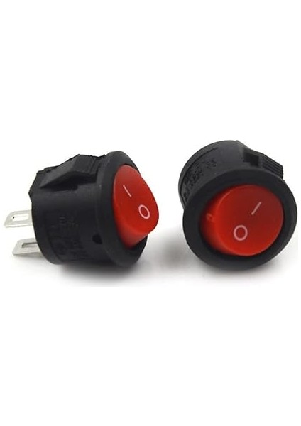 2 Pin Anahtar Rocker Switch Mini Buton Kırmızı Aç Kapa indirimleri