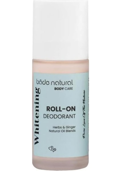 Natural Doğal Roll On Beyazlatıcı Ter Kokusu Önleyici Koltuk Altı DEODORANT%100 Doğal ve Vegan 50 ml