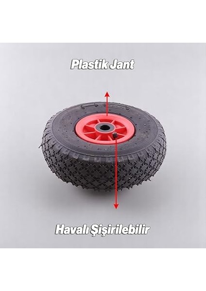 Jantlı Siboplu 260X85 mm El Arabası Tekeri Burçlu Iç Lastikli Şişme Havalı Taşıma Arabaları fiyatları