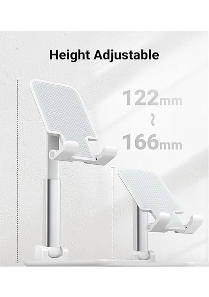 Katlanabilir Telefon Tutacağı iPhone ile Uyumlu Galaxy Redmi Huawei (Beyaz) fiyatları