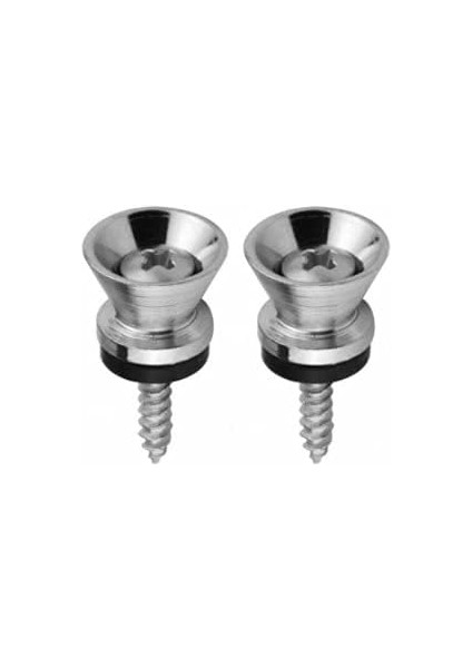 Joes RJSTR01 Gitar Askı Pimi Chrome Krom Guitar Strap Button 2'li Set Askı Demiri fiyatları