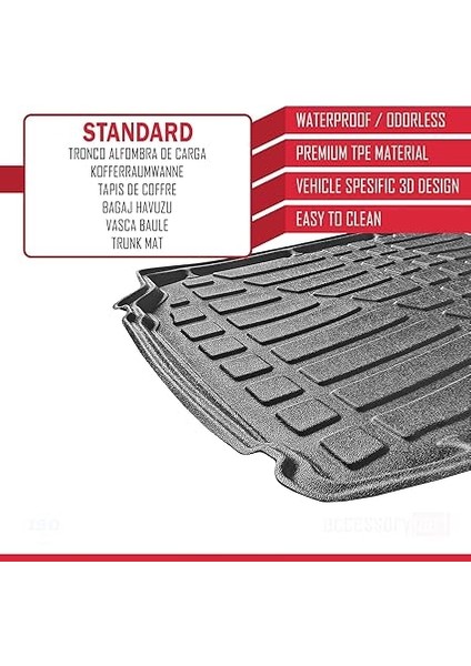 Volkswagen Polo (Cline-Hline) 2010-2017 Arası Üst Kademe Bagaj Havuzu Siyah fiyatları