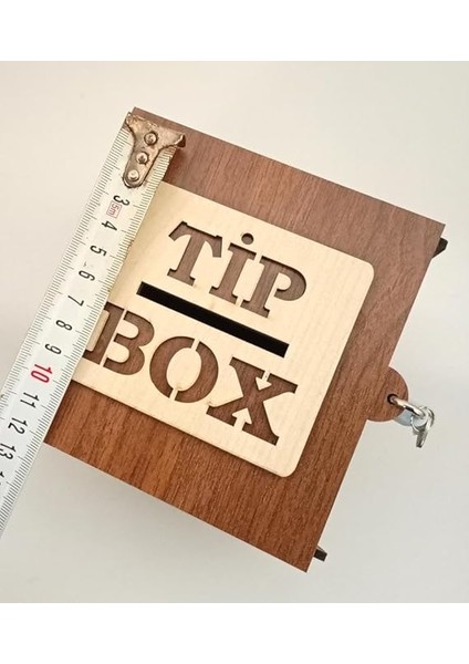 Boy Tip Box Eskitme Tarz Ahşap Oyma Ince Işlemeli 13CM Bahşiş Kutusu Asma Kilitli + 2 Anahtarlı fiyatları