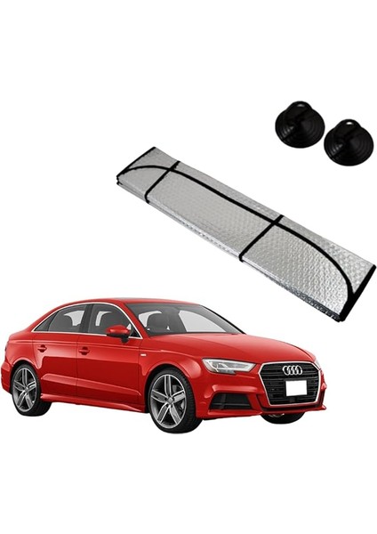 Ön Cam Katlanabilir Güneşlik Araba Metalize Perde (130X60)