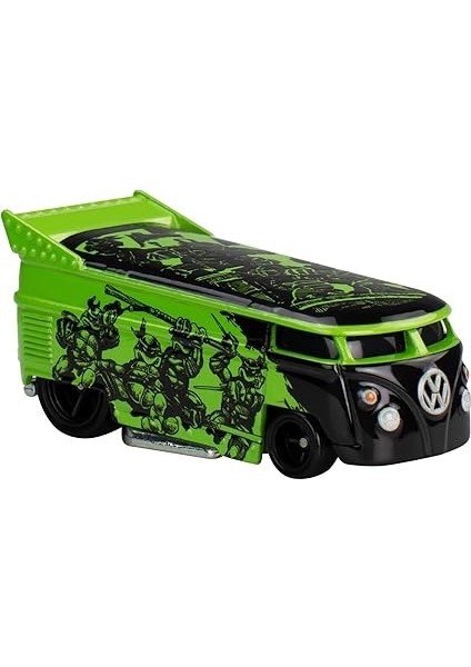 Wheels Ninja Kaplumbağalar Tmnt Teenage Mutant Ninja Kaplumbağalar Model Transporter Vw Drag Bus - Cast Ölçek 1:64 - Uzunluk 8 cm - HVJ46 modelleri