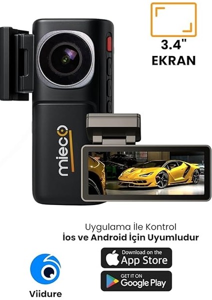 A7 4K Uhd/wifi/adas / 150° Ultra Geniş Açı/gece Görüşü/ön + Arka Araç Kamerası (2025) + Hafıza Kartı Hediyeli indirimleri