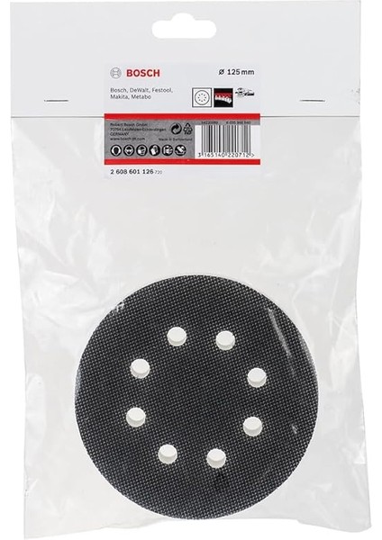 Professional Accessories Eksantrik Zımpara Adaptörü (125 Mm, Delikli), Gri fırsatları