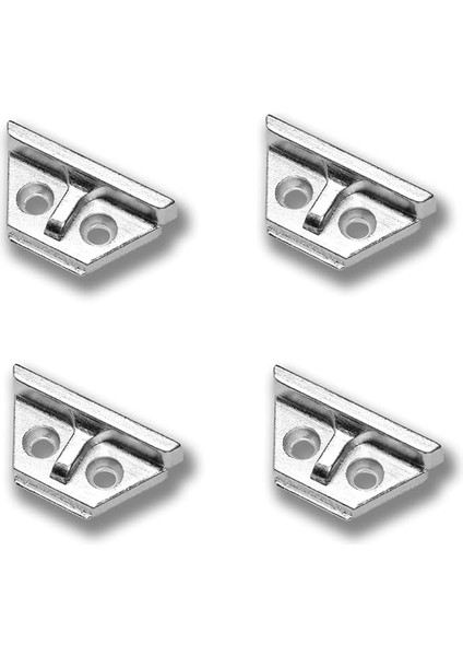 Adet Ispanyolet Kilit Karşılık -Çift Delik Zamak Pvc Pencere-Kapı Kilit Karşılığı (4 Adet Zamak Karşılık)