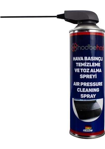 Tetikli Çubuklu Kapak Toz Alıcı Basınçlı Hava Spreyi Air Duster 500 ml modelleri