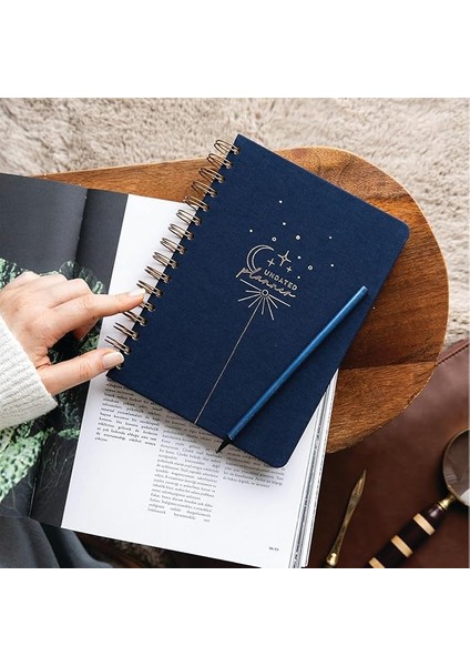 A5 Spiralli Keten Süresiz Planlayıcı Ajanda Lacivert