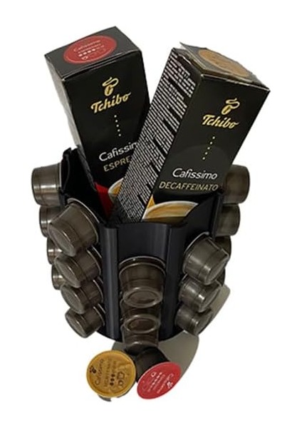 Tchibo Cafissimo Uyumlu Kapsül Kahve Tutucu Çok Amaçlı Stand Ultra Dark indirimleri