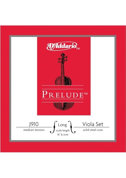 Vıola Tel Seti, Prelude, Long Scale (16" ve Üstü) Viola Tel Set Prelude String Set(