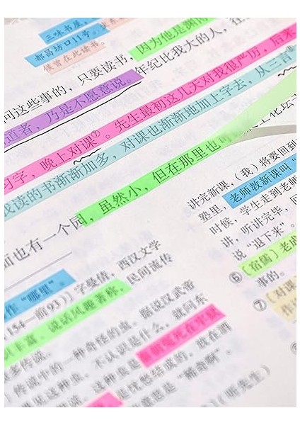 Post-It Sticky Notes Şeffaf Renkli Yapışkan Postit Not Kağıdı Etiketi Uzun Şeritler (Renk 5) fırsatları