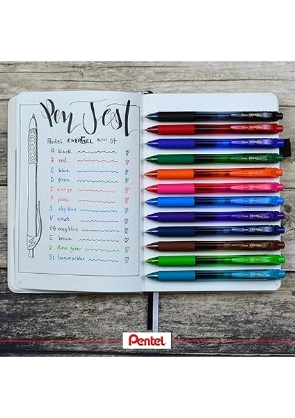 BL107-A Energel Mekanizmalı Likit Roller Kalem, Siyah, 0.7 mm indirimleri