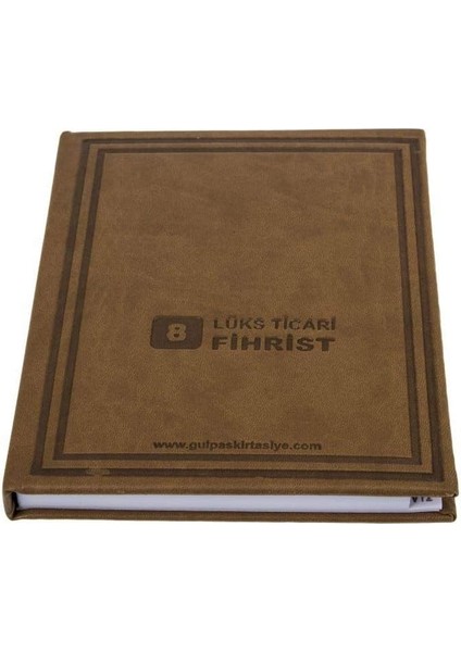 Fihrist 17X24 8 Yaprak Suni Deri Kapaklı (164)