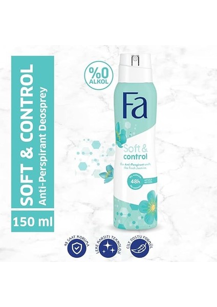 Soft & Control Kadın Yasemin Kokulu Deosprey 150 ml fiyatları