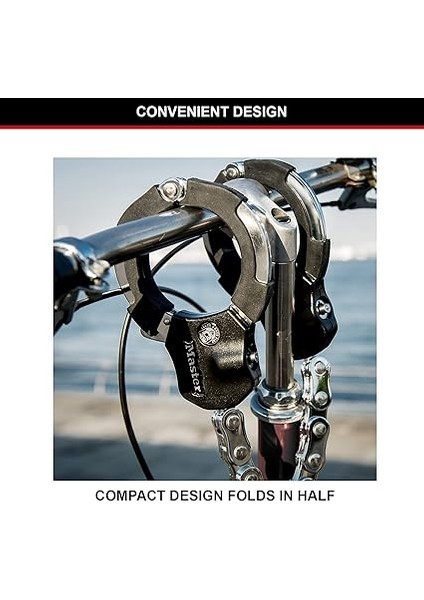 Lock Kelepçe Kilidi - Bisiklet Kilidi [9 Bağlantı - 55 Cm] [sertifikalı] 8290EURDPRO - Scooter Scooter, Bisiklet, Bebek Arabası, Siyah, Yüksek Teknoloji Ürünü Abs Kaplamalı Için Ideal indirimleri