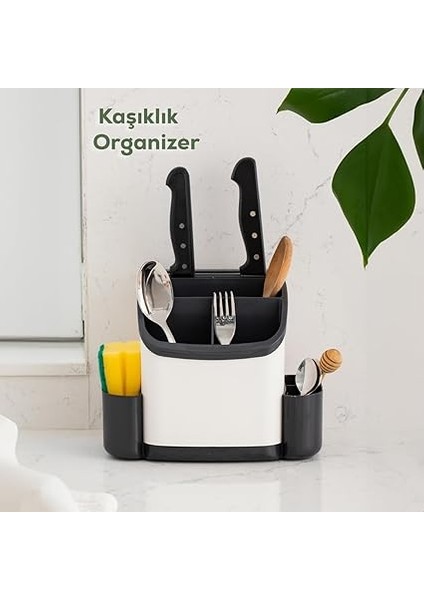 TIM-198 Tezgah Üstü Süngerlikli Kaşıklık Mutfak Düzenleyici - Çok Amaçlı Organizer Bıçaklık fiyatları