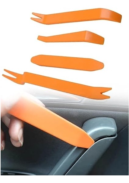 Çok Fonksiyonlu 4 Parça Oto Teyp Döşeme Trim Sökme Aparatı modelleri