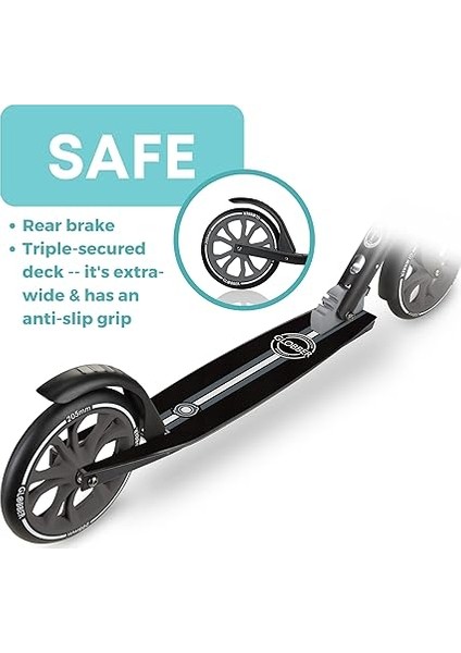 Nl 205 Katlanabilir Scooter - Siyah-Gri modelleri